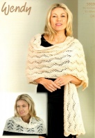 Knitting Pattern - Wendy 5919 - Celeste DK - Shoulder Warmer & Wrap